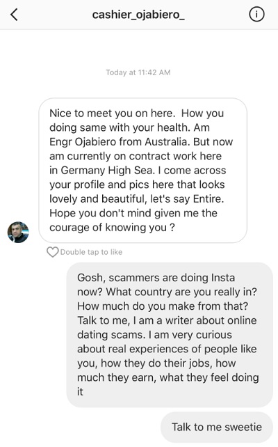 What is a dating scammer