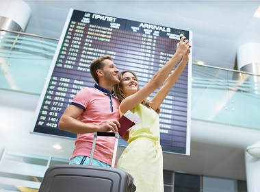 Meeting at the airport. 