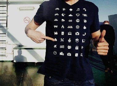 Never again struggle because of language barrier: iconspeak T-shirts for International tourists