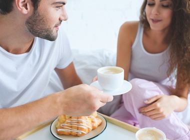 Drinking coffee is best after breakfast